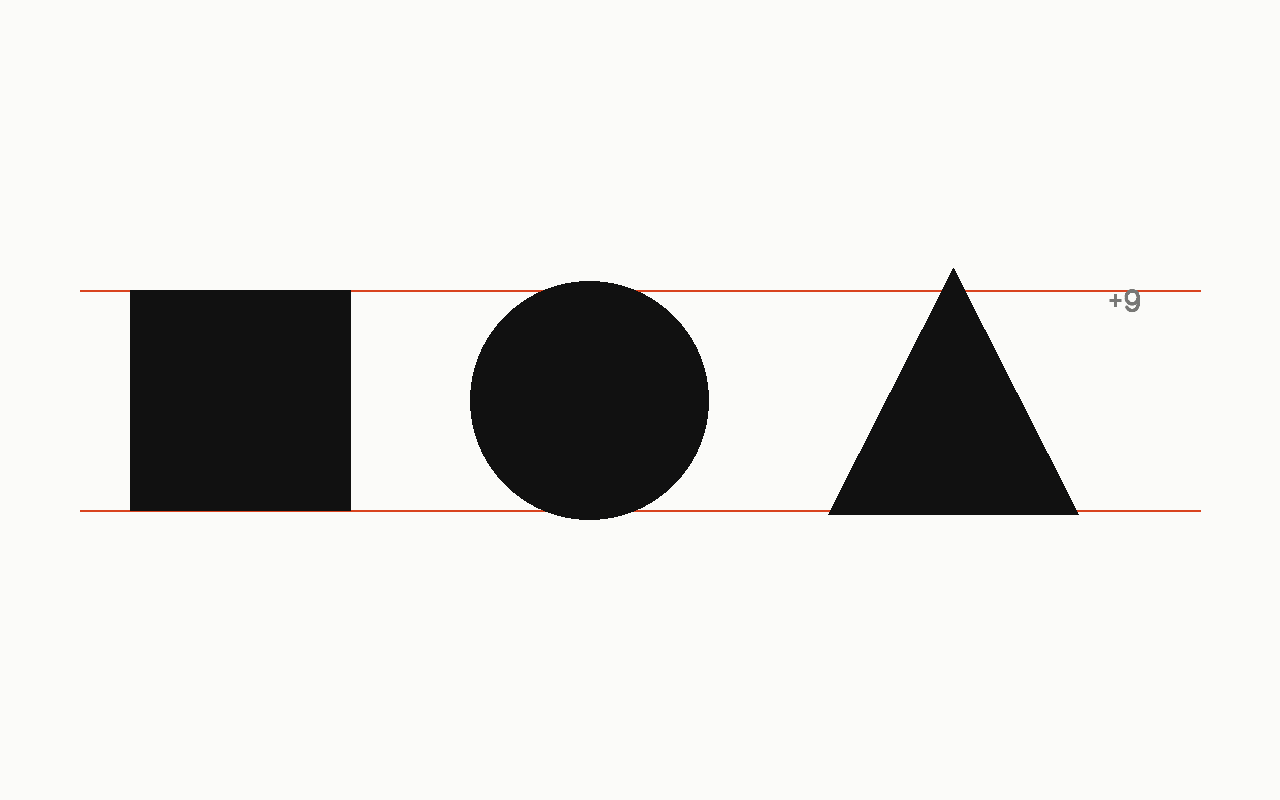 Optical alignment: a drawn diagram with the optical alignment marked in vermilion.