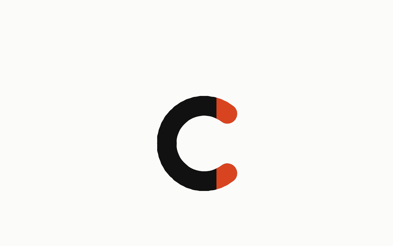 Terminal: a letter in Drew Slab Regular with the terminal marked in vermilion.