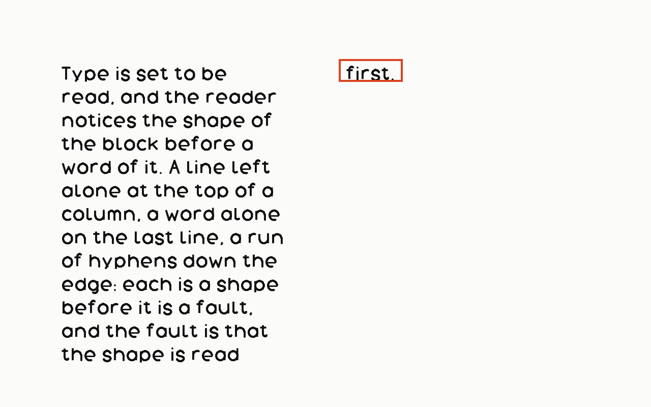 Widow: a letter in the house face with the widow marked in vermilion.